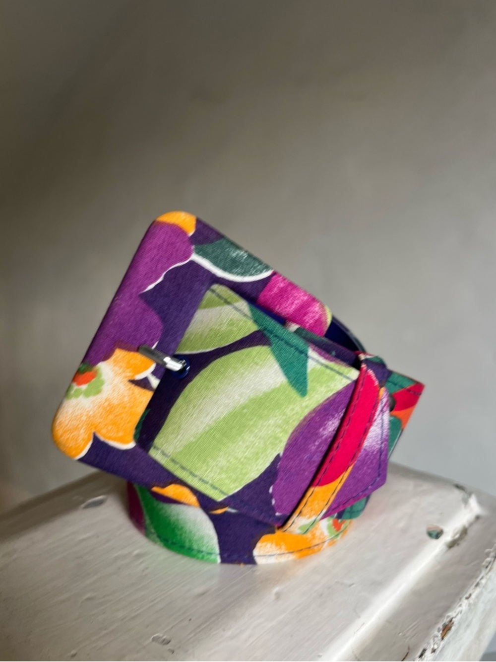 Lovely Vintage 80’s Wide Floral Belt